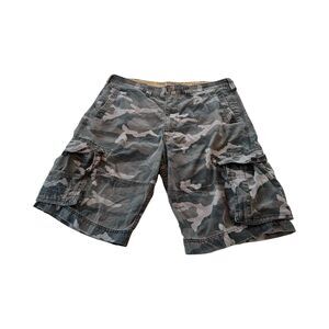 Levis Mens 38Carrier Camo Cargo Shorts Camouflage Y2K Utility Heavy Construction